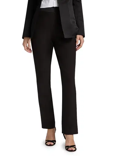 Toccin Women's Carmela Cigarette Tuxedo Pants - Jet | Thumbnail 3 Toccin Women's Carmela Cigarette Tuxedo Pants - Jet | Thumbnail 3