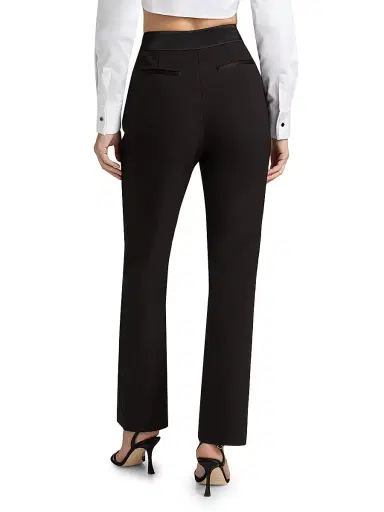 Toccin Women's Carmela Cigarette Tuxedo Pants - Jet | Thumbnail 5 Toccin Women's Carmela Cigarette Tuxedo Pants - Jet | Thumbnail 5