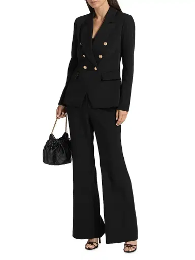 Toccin Women's Gaia High-Rise Flared Pants - Black | Thumbnail 2 Toccin Women's Gaia High-Rise Flared Pants - Black | Thumbnail 2