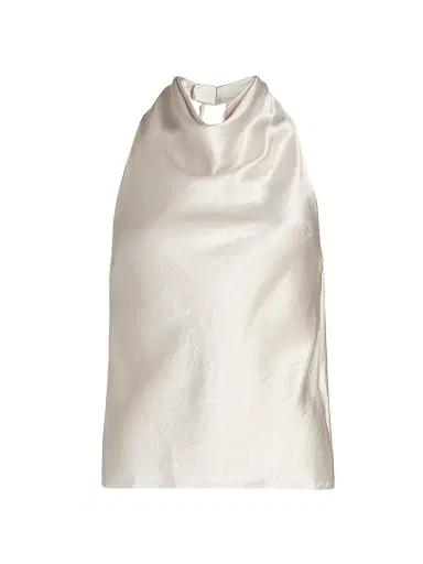Jason Wu Collection Women's Embellished Washed-Twill Halterneck Top | Thumbnail 1 Jason Wu Collection Women's Embellished Washed-Twill Halterneck Top | Thumbnail 1
