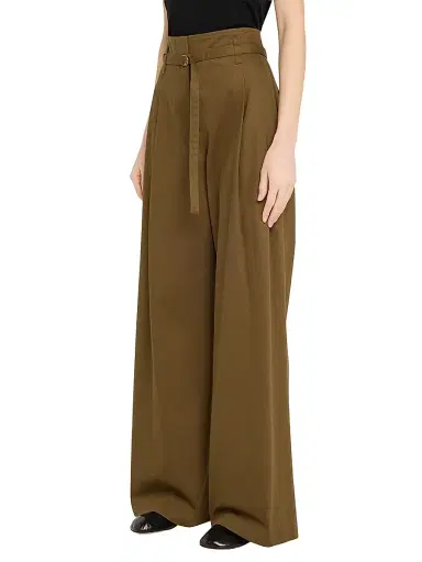 Proenza Schouler White Label Women's Raver Fine Herringbone Pants - Dark Green | Thumbnail 3 Proenza Schouler White Label Women's Raver Fine Herringbone Pants - Dark Green | Thumbnail 3