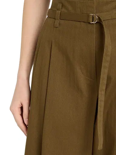 Proenza Schouler White Label Women's Raver Fine Herringbone Pants - Dark Green | Thumbnail 5 Proenza Schouler White Label Women's Raver Fine Herringbone Pants - Dark Green | Thumbnail 5