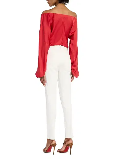 Ramy Brook Women's Helena High-Rise Skinny Jeans - White | Thumbnail 4 Ramy Brook Women's Helena High-Rise Skinny Jeans - White | Thumbnail 4