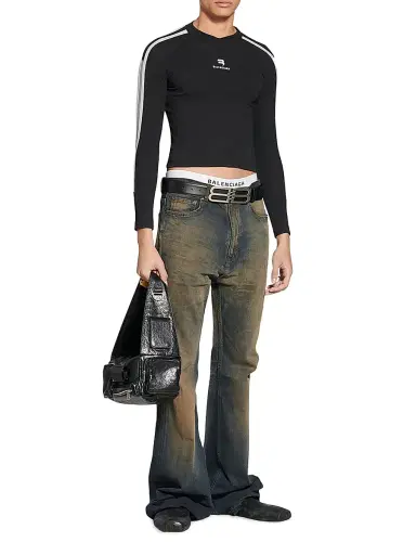 Balenciaga Men's Superbusy Sling Bag - Black | Thumbnail 2 Balenciaga Men's Superbusy Sling Bag - Black | Thumbnail 2