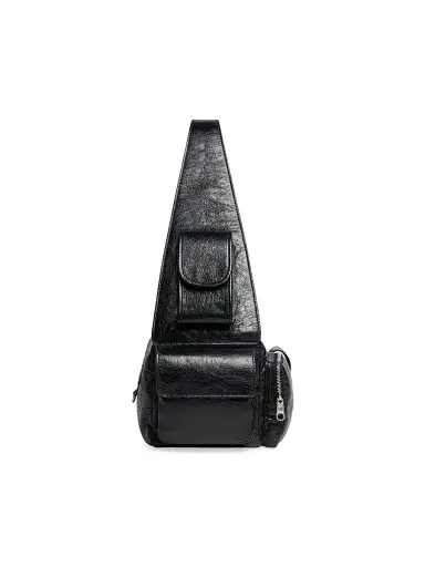 Balenciaga Men's Superbusy Sling Bag - Black | Thumbnail 4 Balenciaga Men's Superbusy Sling Bag - Black | Thumbnail 4