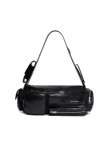 Balenciaga Men's Superbusy Sling Bag - Black | Thumbnail 1 Balenciaga Men's Superbusy Sling Bag - Black | Thumbnail 1