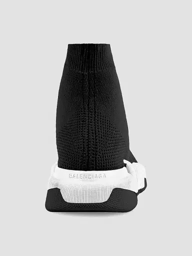 Balenciaga Men's Speed 2.0 Lace-Up Sneakers - Black White Black - Size 14 | Thumbnail 3 Balenciaga Men's Speed 2.0 Lace-Up Sneakers - Black White Black - Size 14 | Thumbnail 3