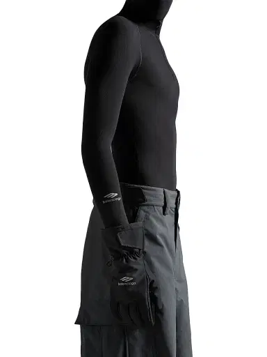 Balenciaga Men's Skiwear-3B Sports Icon Ski Gloves - Black | Thumbnail 3 Balenciaga Men's Skiwear-3B Sports Icon Ski Gloves - Black | Thumbnail 3