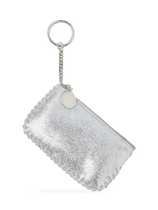 Women's Falabella Metallic Key Pouch - Silver Women's Falabella Metallic Key Pouch - Silver