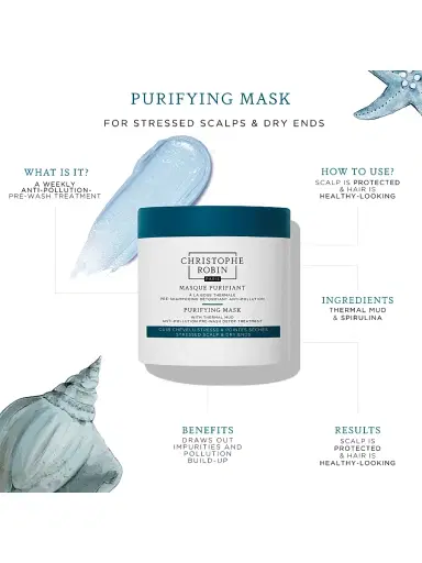 Christophe Robin Women's Purifying Pre-Shampoo Mud Mask | Thumbnail 5 Christophe Robin Women's Purifying Pre-Shampoo Mud Mask | Thumbnail 5