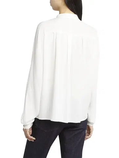 Giorgio Armani Women's Ouble Silk Blouse - White - Size 8 | Thumbnail 4 Giorgio Armani Women's Ouble Silk Blouse - White - Size 8 | Thumbnail 4