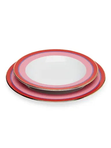 La DoubleJ Dinner Plates Set of 2 - Rainbow Rosa Pink | Thumbnail 2 La DoubleJ Dinner Plates Set of 2 - Rainbow Rosa Pink | Thumbnail 2