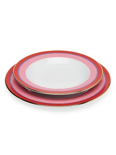 La DoubleJ Soup Plates Set of 2 - Rainbow Rosa Pink | Thumbnail 2 La DoubleJ Soup Plates Set of 2 - Rainbow Rosa Pink | Thumbnail 2
