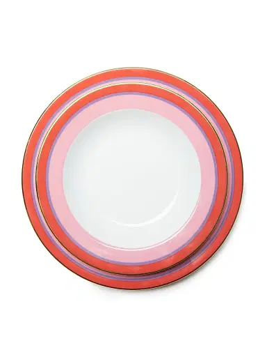La DoubleJ Soup Plates Set of 2 - Rainbow Rosa Pink | Thumbnail 1 La DoubleJ Soup Plates Set of 2 - Rainbow Rosa Pink | Thumbnail 1