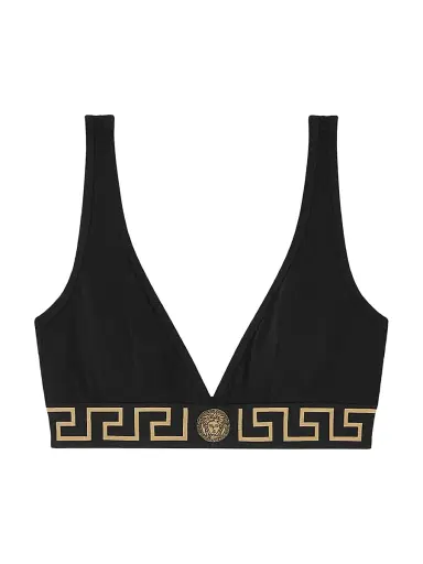 Versace Women's Jersey Topeka Bi-Stretch Underwear Top - Black - Size Medium | Thumbnail 1 Versace Women's Jersey Topeka Bi-Stretch Underwear Top - Black - Size Medium | Thumbnail 1
