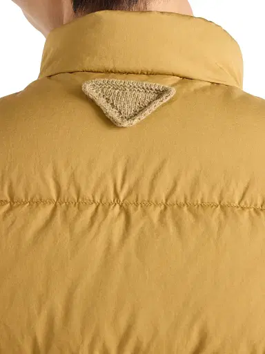 Prada Men's Cotton Down Vest - Beige Khaki | Thumbnail 5 Prada Men's Cotton Down Vest - Beige Khaki | Thumbnail 5