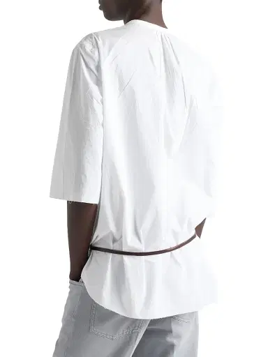 Prada Men's Cotton Shirt - White | Thumbnail 4 Prada Men's Cotton Shirt - White | Thumbnail 4