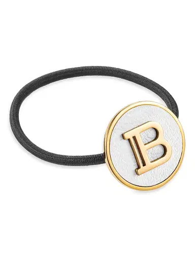 Balmain Hair Women's B-Logo 18K Gold-Plated Hair Elastique | Thumbnail 1 Balmain Hair Women's B-Logo 18K Gold-Plated Hair Elastique | Thumbnail 1