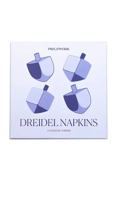 Piecework Dreidel Cocktail Napkins | Thumbnail 2 Piecework Dreidel Cocktail Napkins | Thumbnail 2