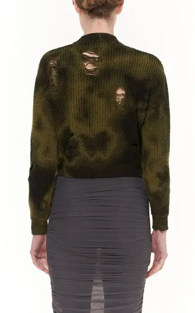 DES_PHEMMES Tie Dye Maxi Wool Pullover | Thumbnail 4 DES_PHEMMES Tie Dye Maxi Wool Pullover | Thumbnail 4