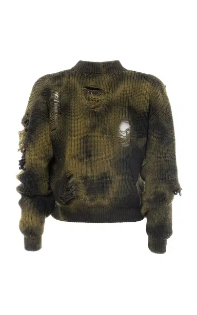 DES_PHEMMES Tie Dye Maxi Wool Pullover | Thumbnail 5 DES_PHEMMES Tie Dye Maxi Wool Pullover | Thumbnail 5