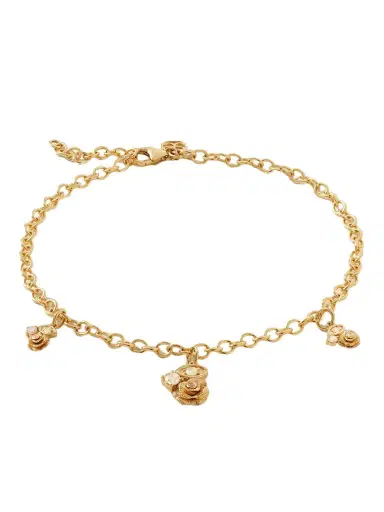 Sydney Evan Marquise Eye Rose 14-karat Gold Diamond Anklet | Thumbnail 1 Sydney Evan Marquise Eye Rose 14-karat Gold Diamond Anklet | Thumbnail 1