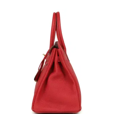 HERMÈS Hermes Birkin 30 Rouge Casaque Togo Gold Hardware | Thumbnail 3 HERMÈS Hermes Birkin 30 Rouge Casaque Togo Gold Hardware | Thumbnail 3