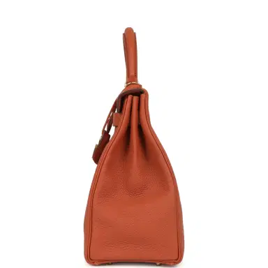 HERMÈS Pre-owned Hermes Special Order (HSS) Kelly Retourne 32 Cuivre Verso Togo Gold Hardware | Thumbnail 3 HERMÈS Pre-owned Hermes Special Order (HSS) Kelly Retourne 32 Cuivre Verso Togo Gold Hardware | Thumbnail 3