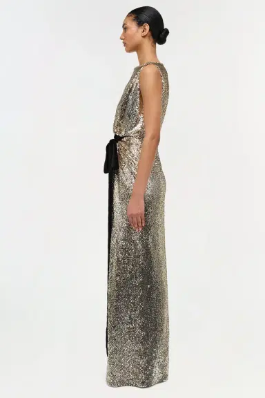 Simkhai Felicity Draped Sequin Gown | Thumbnail 5 Simkhai Felicity Draped Sequin Gown | Thumbnail 5
