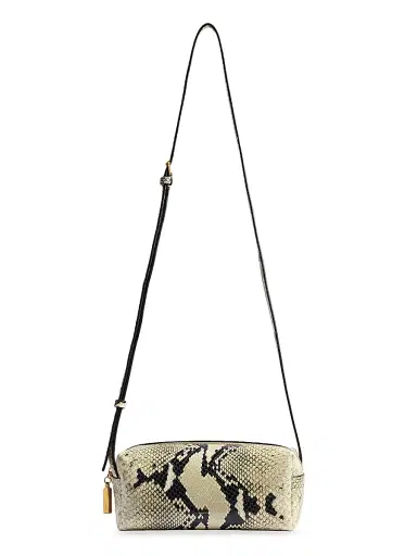 Khaite Women's Mini Kye Snake-Print Leather Crossbody Bag - Natural | Thumbnail 1 Khaite Women's Mini Kye Snake-Print Leather Crossbody Bag - Natural | Thumbnail 1