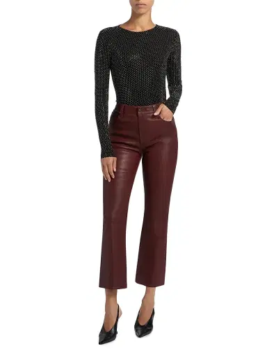 Frame Women's Reboot Leather Boot-Cut Pants | Thumbnail 2 Frame Women's Reboot Leather Boot-Cut Pants | Thumbnail 2