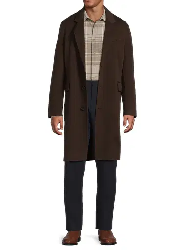 Vince Men's Splittable Single-Breasted Topcoat - Mission | Thumbnail 2 Vince Men's Splittable Single-Breasted Topcoat - Mission | Thumbnail 2