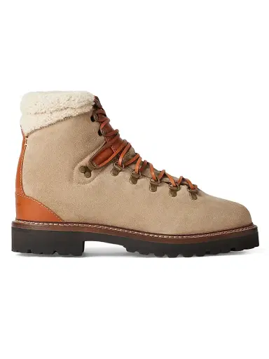 Ralph Lauren Purple Label Men's Cortina Suede & Shearling Boots | Thumbnail 1 Ralph Lauren Purple Label Men's Cortina Suede & Shearling Boots | Thumbnail 1