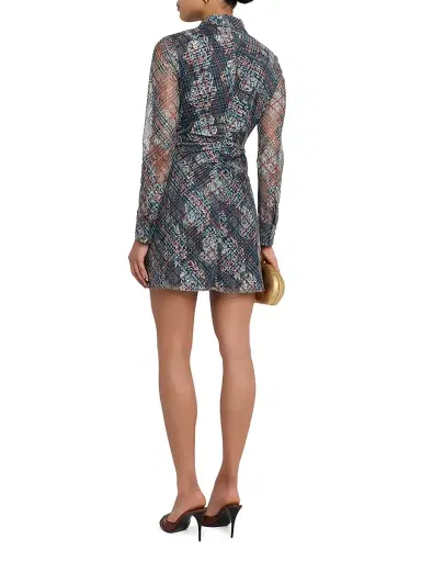 Ramy Brook Women's Wyatt Plaid Mini-Shirtdress - Amber Multi | Thumbnail 4 Ramy Brook Women's Wyatt Plaid Mini-Shirtdress - Amber Multi | Thumbnail 4