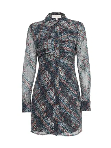 Ramy Brook Women's Wyatt Plaid Mini-Shirtdress - Amber Multi | Thumbnail 1 Ramy Brook Women's Wyatt Plaid Mini-Shirtdress - Amber Multi | Thumbnail 1