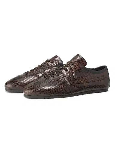 Dries Van Noten Women's Snake-Embossed Leather Sneakers | Thumbnail 2 Dries Van Noten Women's Snake-Embossed Leather Sneakers | Thumbnail 2