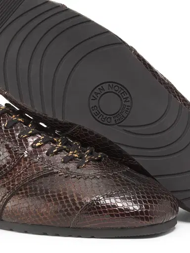 Dries Van Noten Women's Snake-Embossed Leather Sneakers | Thumbnail 6 Dries Van Noten Women's Snake-Embossed Leather Sneakers | Thumbnail 6