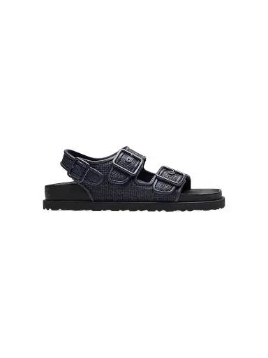 Birkenstock Women's Milano Raffia Dual-Buckle Slingback Sandals - Navy - Size 9 | Thumbnail 1 Birkenstock Women's Milano Raffia Dual-Buckle Slingback Sandals - Navy - Size 9 | Thumbnail 1