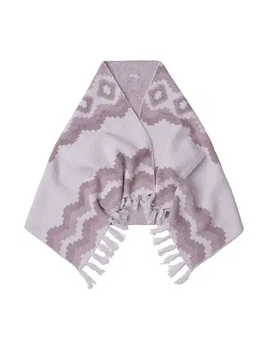 Barefoot Dreams Women's Cozychic Mosaic Fringe-Trimmed Wrap - Faded Rose Multi | Thumbnail 1 Barefoot Dreams Women's Cozychic Mosaic Fringe-Trimmed Wrap - Faded Rose Multi | Thumbnail 1