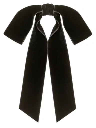 Jennifer Behr Women's Adley Velvet Bow Barrette - Black | Thumbnail 1 Jennifer Behr Women's Adley Velvet Bow Barrette - Black | Thumbnail 1