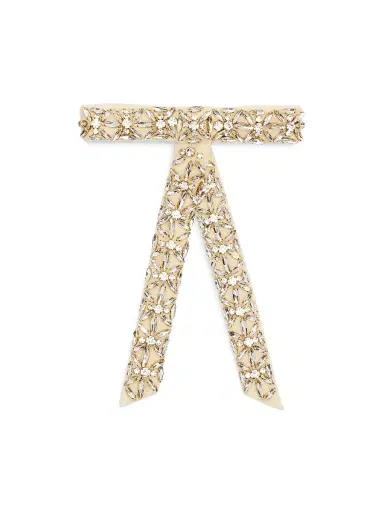 LELET NY Women's Avril Crystal-Embellished Velvet Bow | Thumbnail 1 LELET NY Women's Avril Crystal-Embellished Velvet Bow | Thumbnail 1