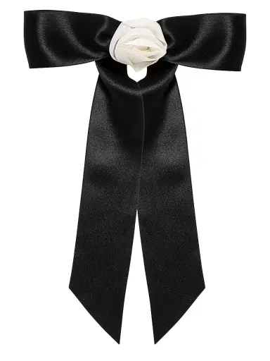Jennifer Behr Women's Rosette Bow Silk Barrette | Thumbnail 1 Jennifer Behr Women's Rosette Bow Silk Barrette | Thumbnail 1