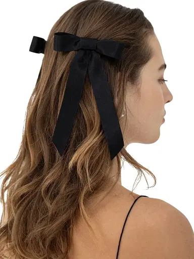 Jennifer Behr Women's Sasha Bow Silk Barrette | Thumbnail 2 Jennifer Behr Women's Sasha Bow Silk Barrette | Thumbnail 2