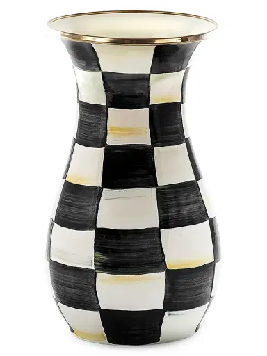 MacKenzie-Childs Tall Courtly Check Enamel Vase | Thumbnail 1 MacKenzie-Childs Tall Courtly Check Enamel Vase | Thumbnail 1