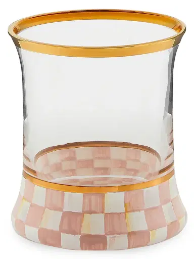 MacKenzie-Childs Rosy Check Tumbler Glasses 2-Piece Set | Thumbnail 2 MacKenzie-Childs Rosy Check Tumbler Glasses 2-Piece Set | Thumbnail 2