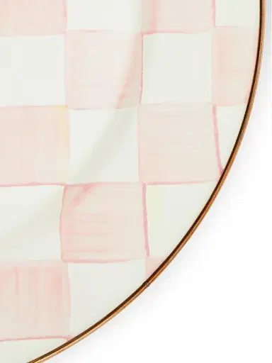 MacKenzie-Childs Rosy Check Enamel Serving Platter | Thumbnail 2 MacKenzie-Childs Rosy Check Enamel Serving Platter | Thumbnail 2