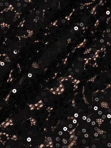 Toccin Women's Bibi Sequined Cotton-Blend Lace Tank - Jet | Thumbnail 7 Toccin Women's Bibi Sequined Cotton-Blend Lace Tank - Jet | Thumbnail 7
