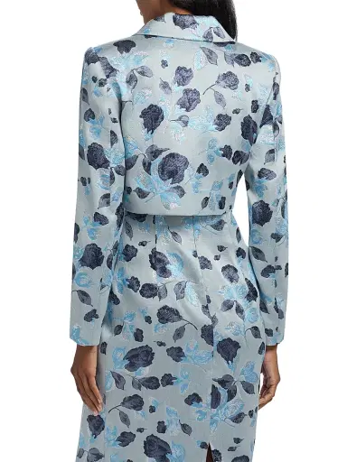 PRABAL GURUNG Women's Floral Jacquard Bolero Jacket | Thumbnail 5 PRABAL GURUNG Women's Floral Jacquard Bolero Jacket | Thumbnail 5