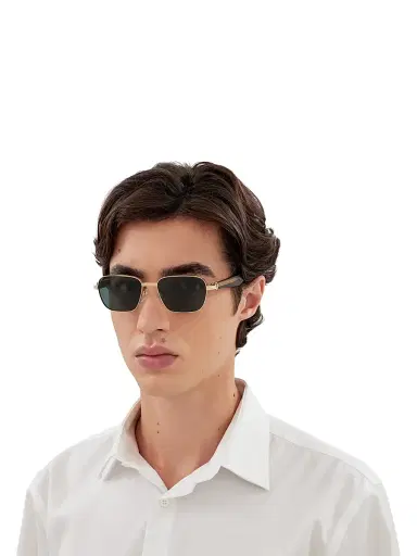 Cartier Men's Première De 53MM Square Sunglasses - Gold Green | Thumbnail 2 Cartier Men's Première De 53MM Square Sunglasses - Gold Green | Thumbnail 2