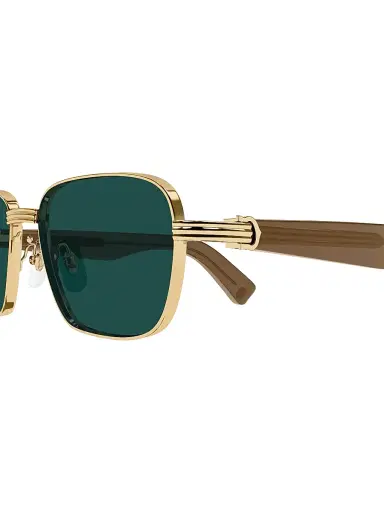 Cartier Men's Première De 53MM Square Sunglasses - Gold Green | Thumbnail 4 Cartier Men's Première De 53MM Square Sunglasses - Gold Green | Thumbnail 4